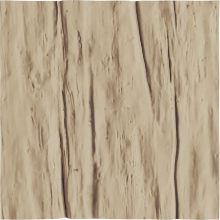EKENA MILLWORK 6"W x 6"H Riverwood Rustic Faux Wood Material Sample, Primed Tan SAMPLE-UR06RWPR